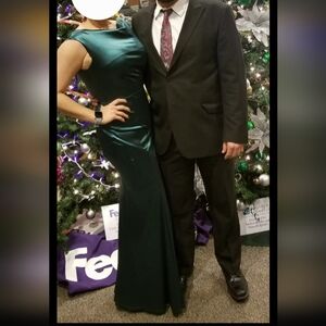 Emerald Green Floor Length Gown